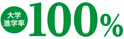 大学進学率100%
